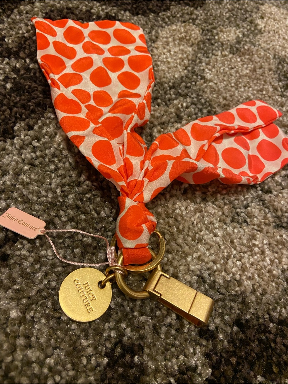 KeYcHaiN juicy couture polka dot scarf